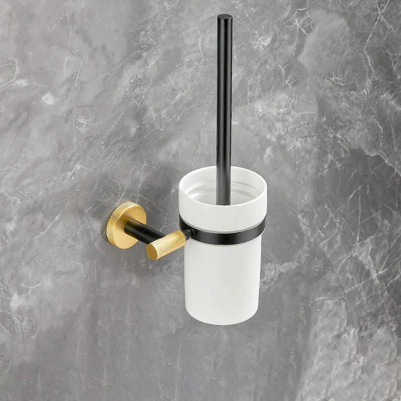 Frendorf | 5-teiliges modernes Badezimmerzubehör Set aus schwarzem Messing Badezimmerhardware