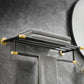 Frendorf | 5-teiliges modernes Badezimmerzubehör Set aus schwarzem Messing Badezimmerhardware