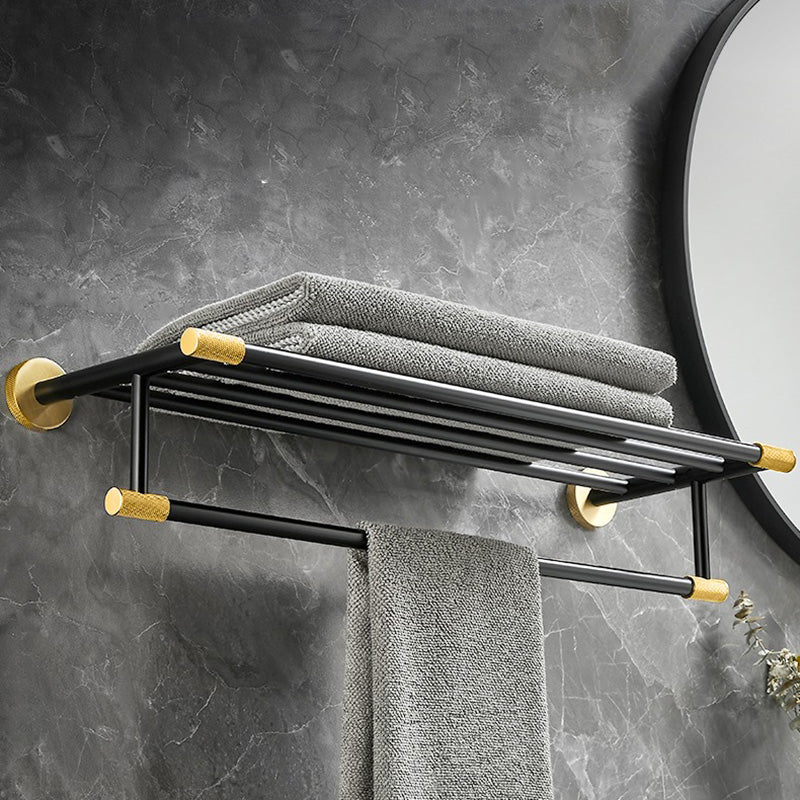 Frendorf | 5-teiliges modernes Badezimmerzubehör Set aus schwarzem Messing Badezimmerhardware