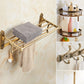 Frendorf | Traditionelles Badezimmerzubehör Set Gold Badezimmerzubehör Kit