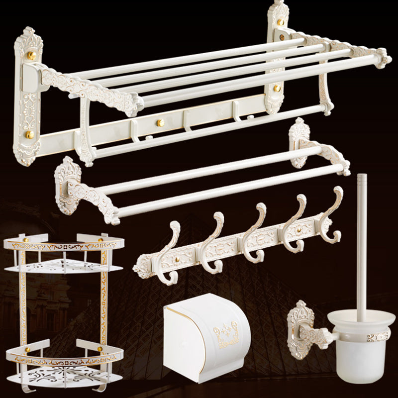 Frendorf | Traditionelles Badzubehör Set Weiß Badezimmeraccessoires Hardware Set