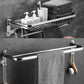 Frendorf | Modernes Badezimmer-Zubehörset Silber Badezimmerzubehör Hardware-Set