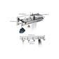 Frendorf | Modernes Badezimmer-Zubehörset Silber Badezimmerzubehör Hardware-Set