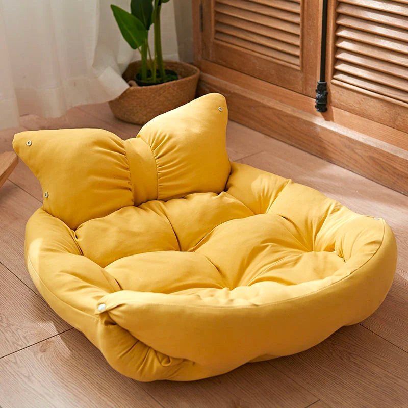 Frendorf | PurrNest Multifunktionales Plüsch Katzenbett | Katzenmatte & Schlafplatz | Bequem & Kuschelig | Modernes Design