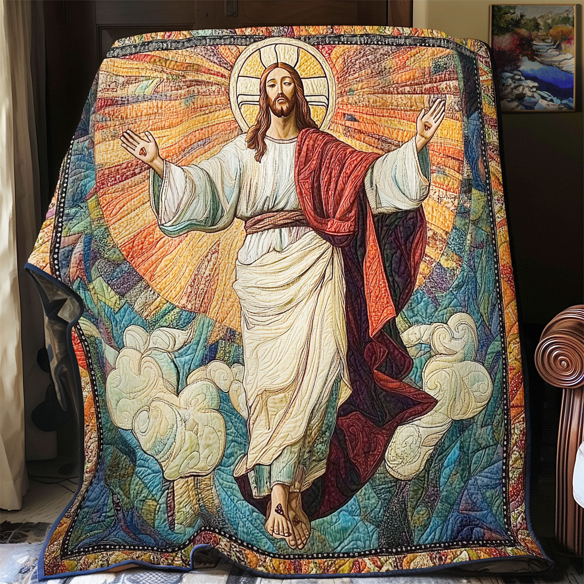 Jesus Licht der Gnade Steppdecke