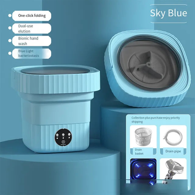 Frendorf | LaundryPro | Tragbare Waschmaschine | Geräumige Kapazität | Schnelles und Effizientes Waschen