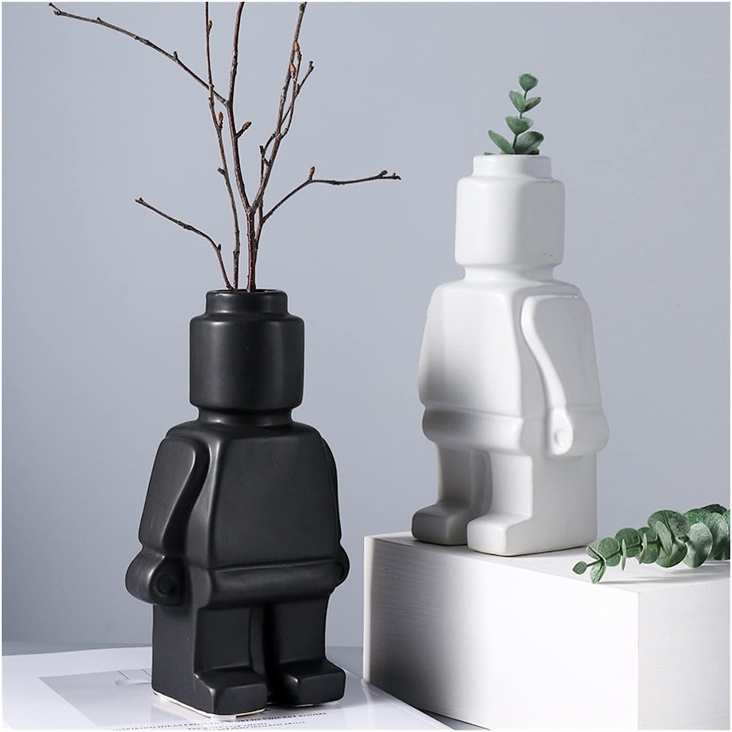Frendorf | RoboBloom Moderne Robot Blumentöpfe – Einzigartige Dekoration für Ihr Zuhause