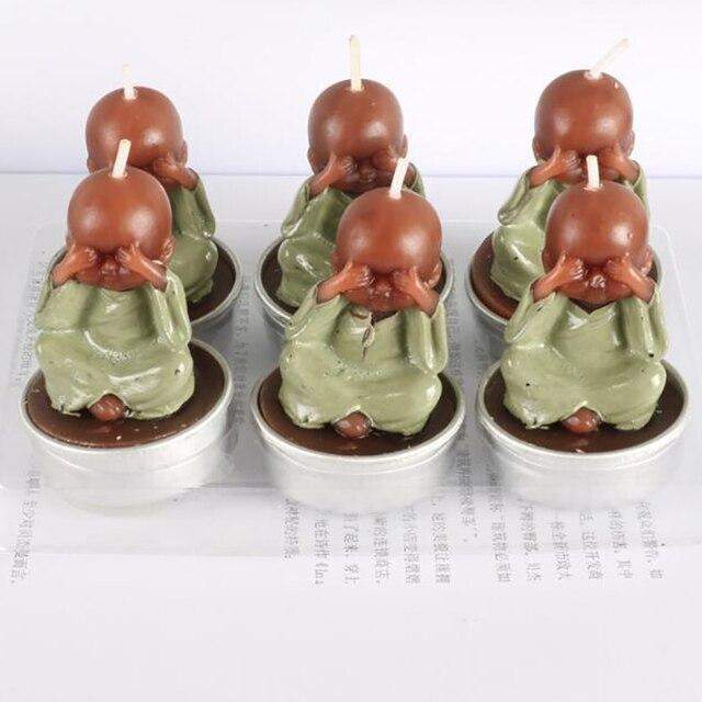 Frendorf | 6Pcs Mini Buddha Kerzen