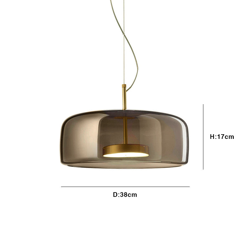 Frendorf | LuminVivo Hotel Glas Pendelleuchte | Modernes Design | Dimmbares LED-Licht
