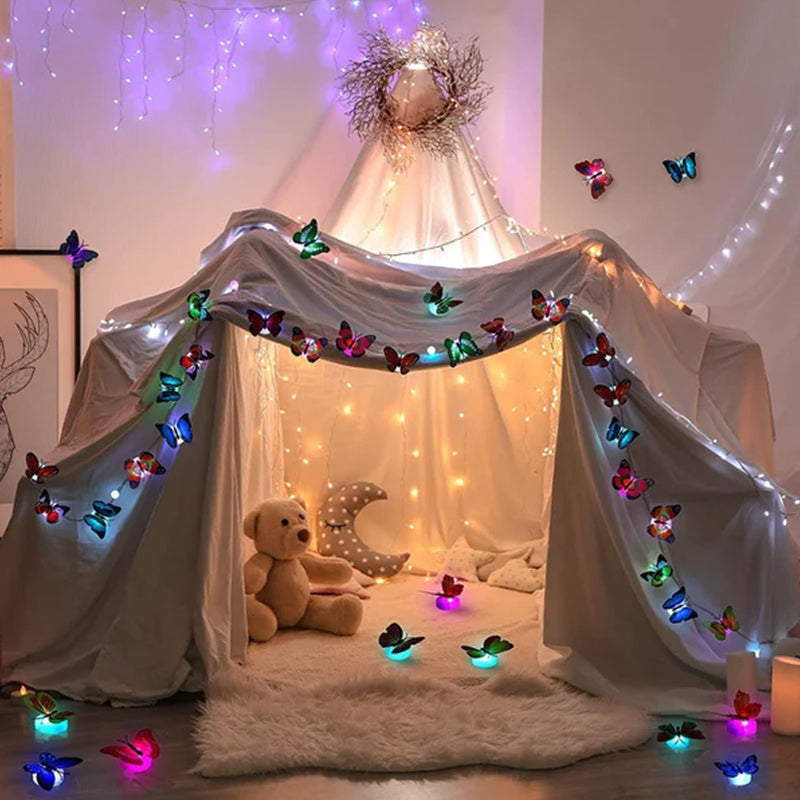 Frendorf | LumiWings - 3D bunte LED Schmetterlings Nachtlichter
