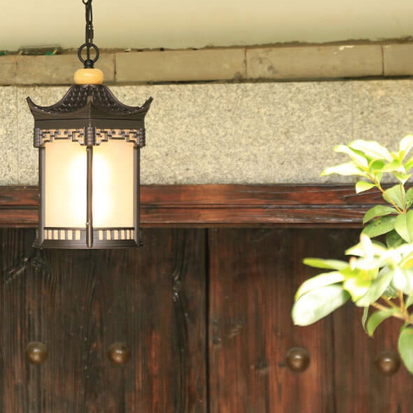 Frendorf | HexaLantern Outdoor LED Hängeleuchte | Wasserdichte Retro-Laterne | Chinesisches Sechseck-Design
