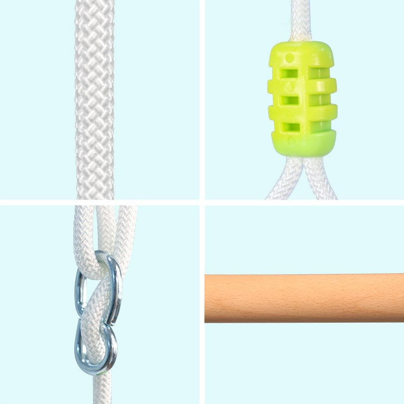 Frendorf | Baby Hängesessel – Weicher Kinderhängesessel mit Holzrahmen und Kissen