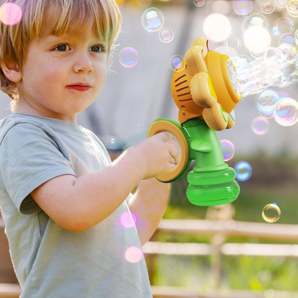 Frendorf | Tanzende Sonnenblume LED Seifenblasenmacher Spielzeug