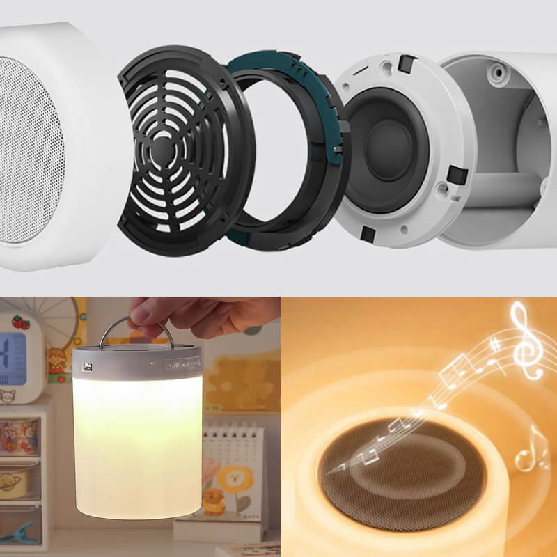 Frendorf | Bluetooth-Lautsprecher & Bunte Beleuchtung Tischlampe