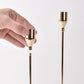 Frendorf | Solviana Goldene Kerzenhalter-Sets | Elegante Wohnkultur | Perfekt für festliche Dekoration
