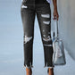 Frendorf | Comfort Stretch: Damen Slim-Fit Ripped Jeans mit ausgefransten Kanten