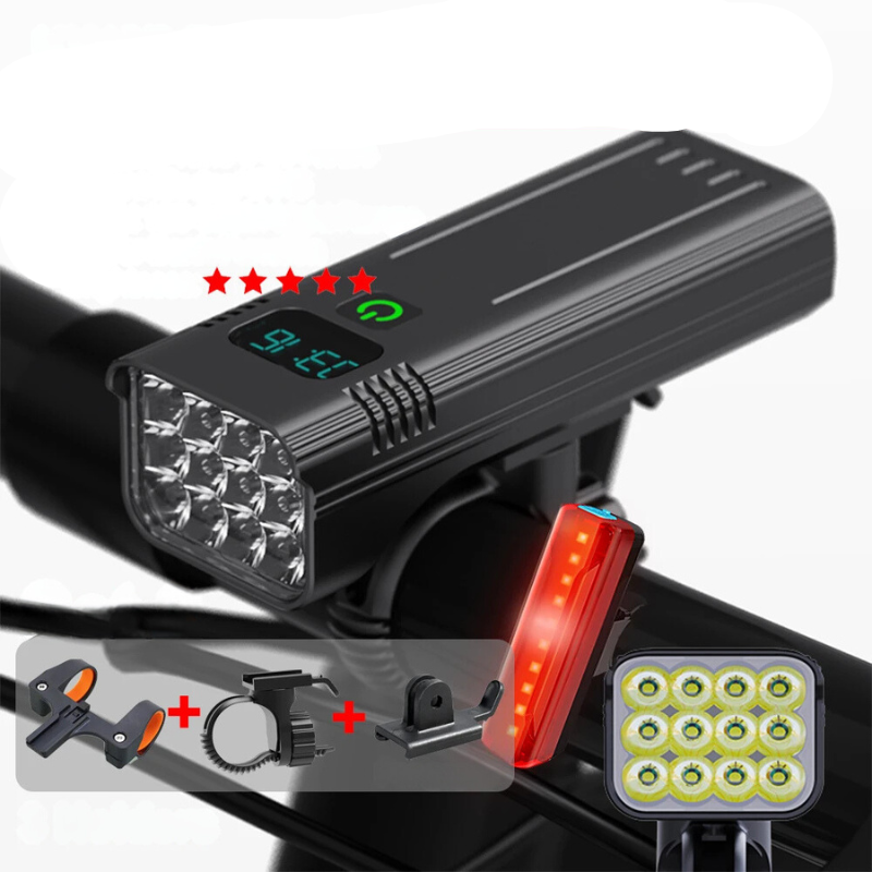 Frendorf | LuminoRide Power Beam – LED Fahrradlampe mit 5000 Lumen für maximale Sicherheit bei Nachtfahrten