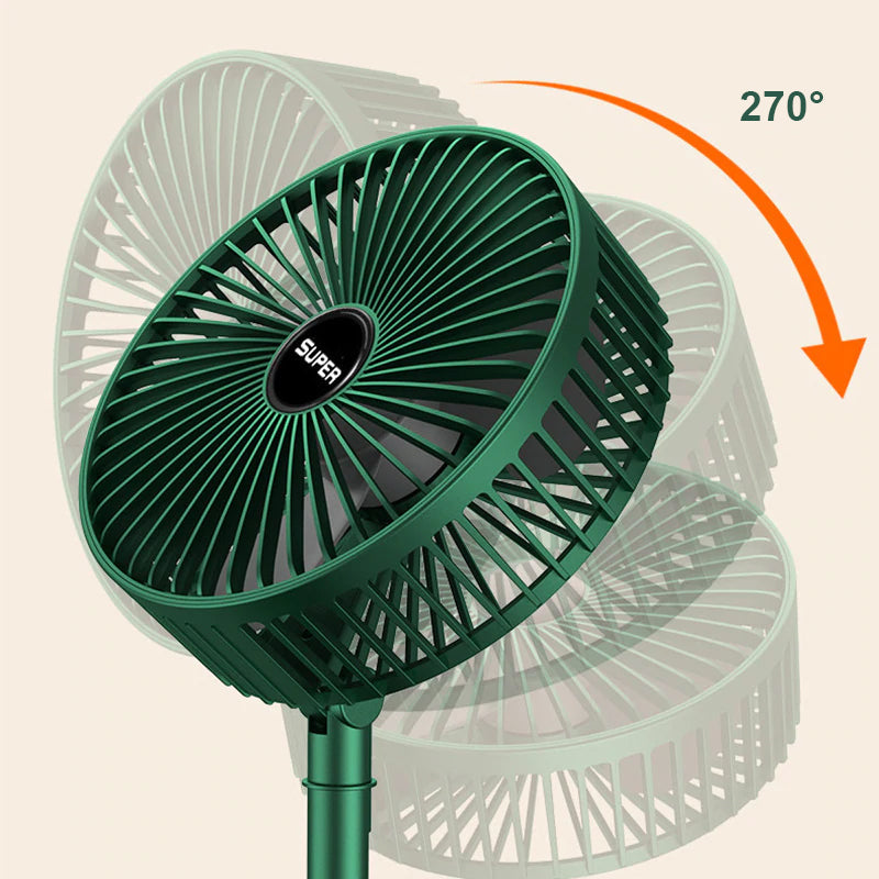 Frendorf | AirBuddy Tragbarer Mini Ventilator | Handheld & Faltbar | Wiederaufladbar | Perfekt für Reisen & Zuhause