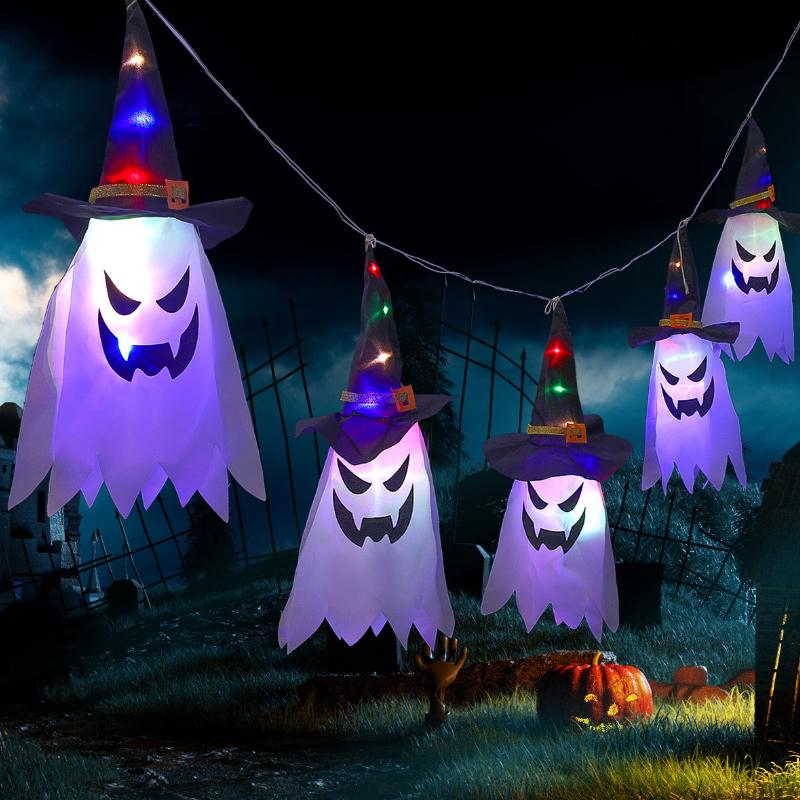 Frendorf | Halloween Blauer Zauberer Lichterkette 5 Lampen