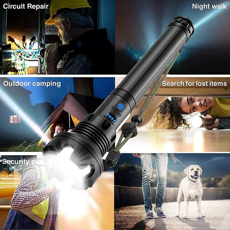 Frendorf | LED wiederaufladbare taktische Laser-Taschenlampe