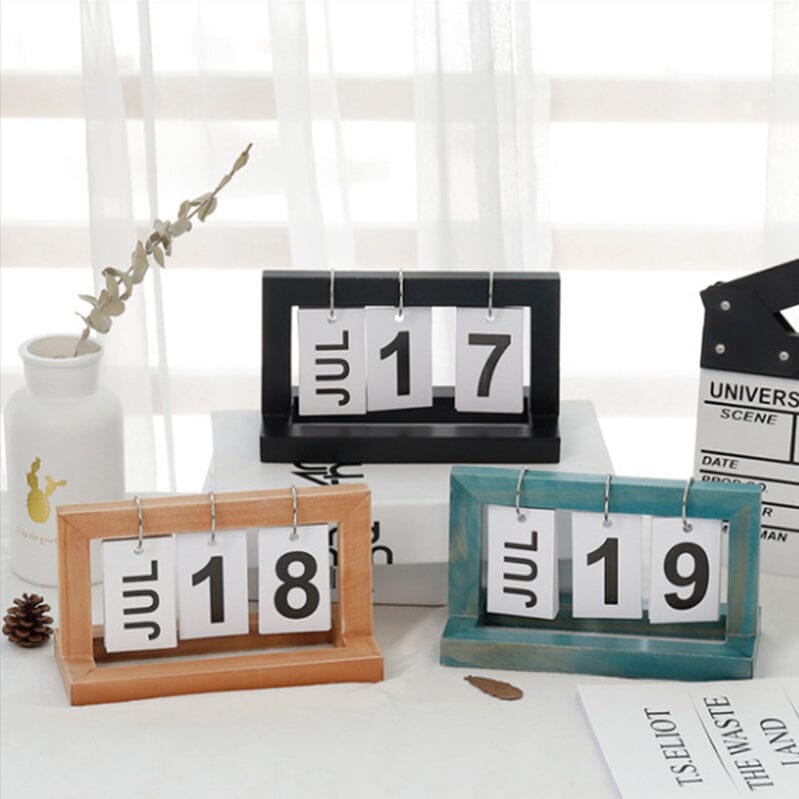 Frendorf | Dutch Teak Holz Schreibtischkalender