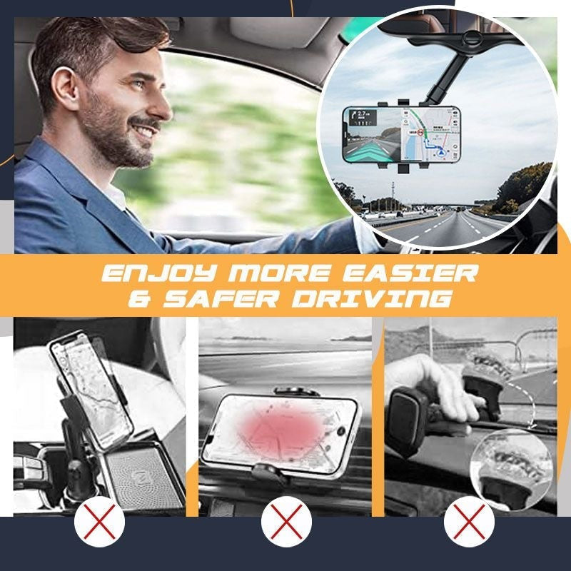 Frendorf | Drehbarer und einziehbarer Auto Handyhalter