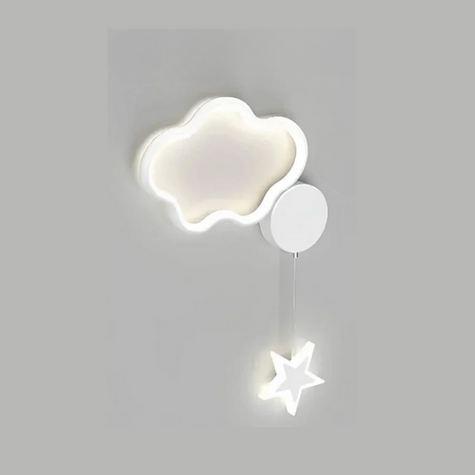 DreamLight | Magische Wandlampe mit Wolken, Sternen und Mond