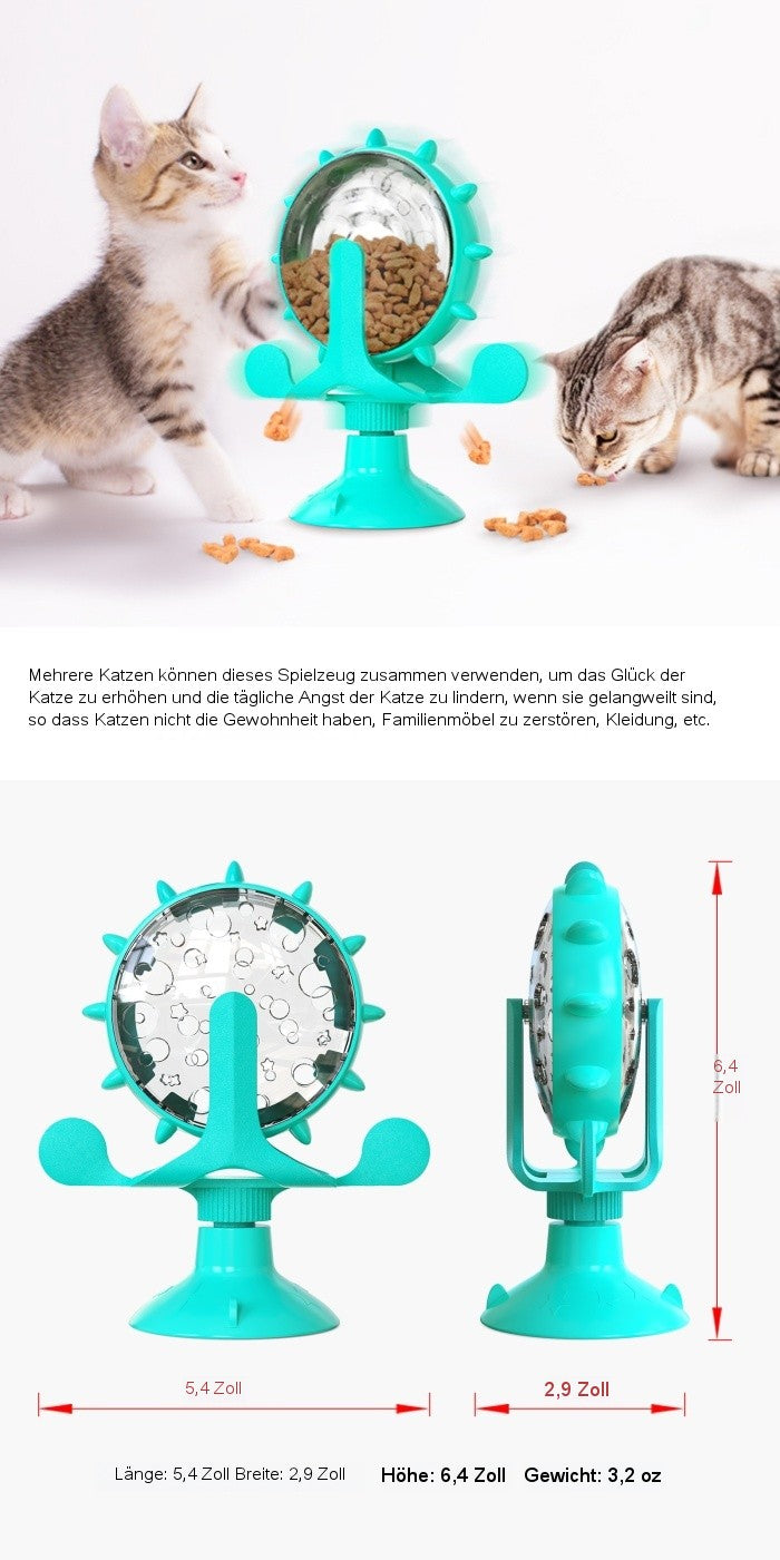 Fortune Wheel’ Leckerli-spendendes Katzenspielzeug / Für Katzen