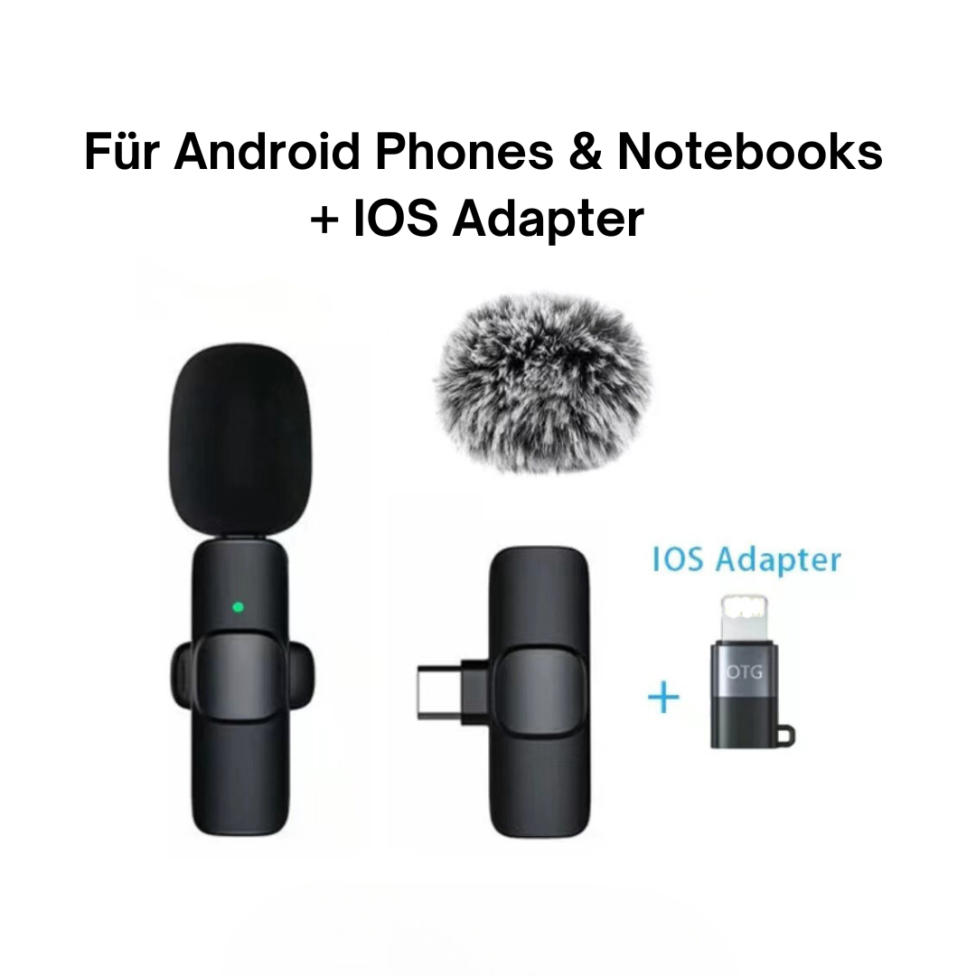 Frendorf | Kabelloses mini Ansteckmikro für IOS & Android