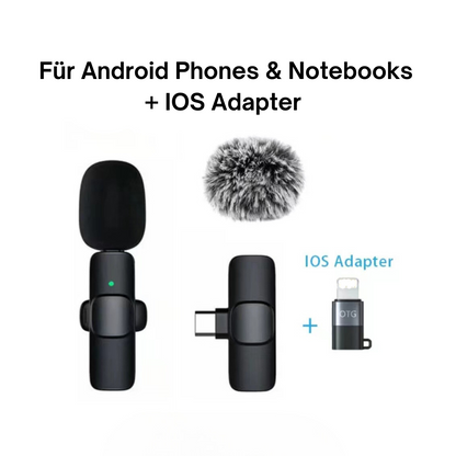 Frendorf | Kabelloses mini Ansteckmikro für IOS & Android