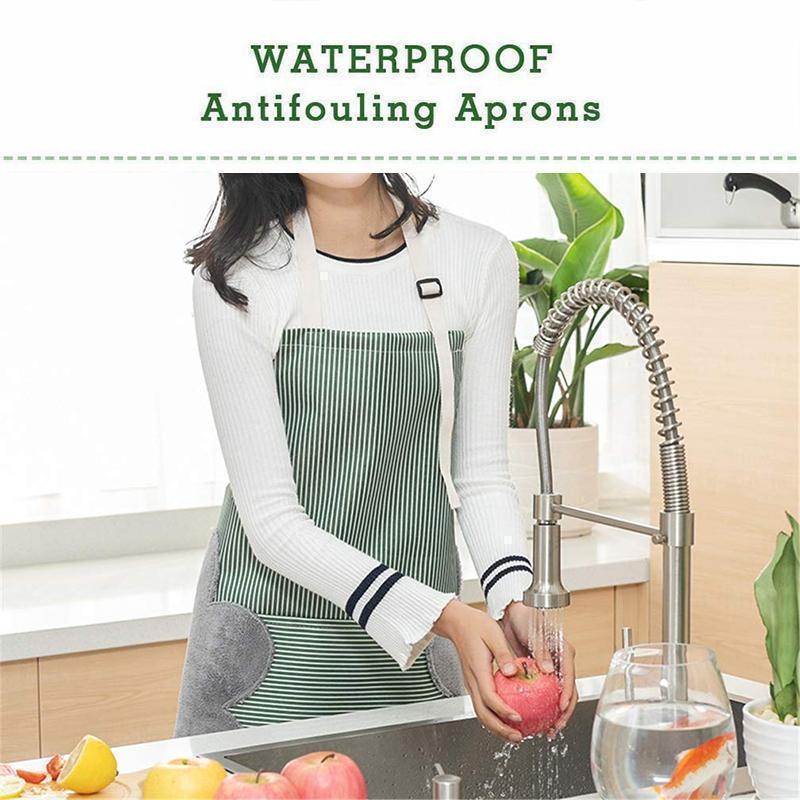 Frendorf | Anpassbare abwischbare wasserdichte Küchen-Schürze