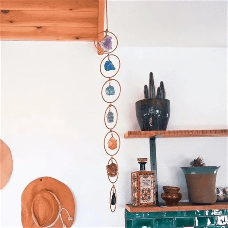 Frendorf | Pousbo Rohsteinkristall 7 Chakra Edelstein Wanddekoration