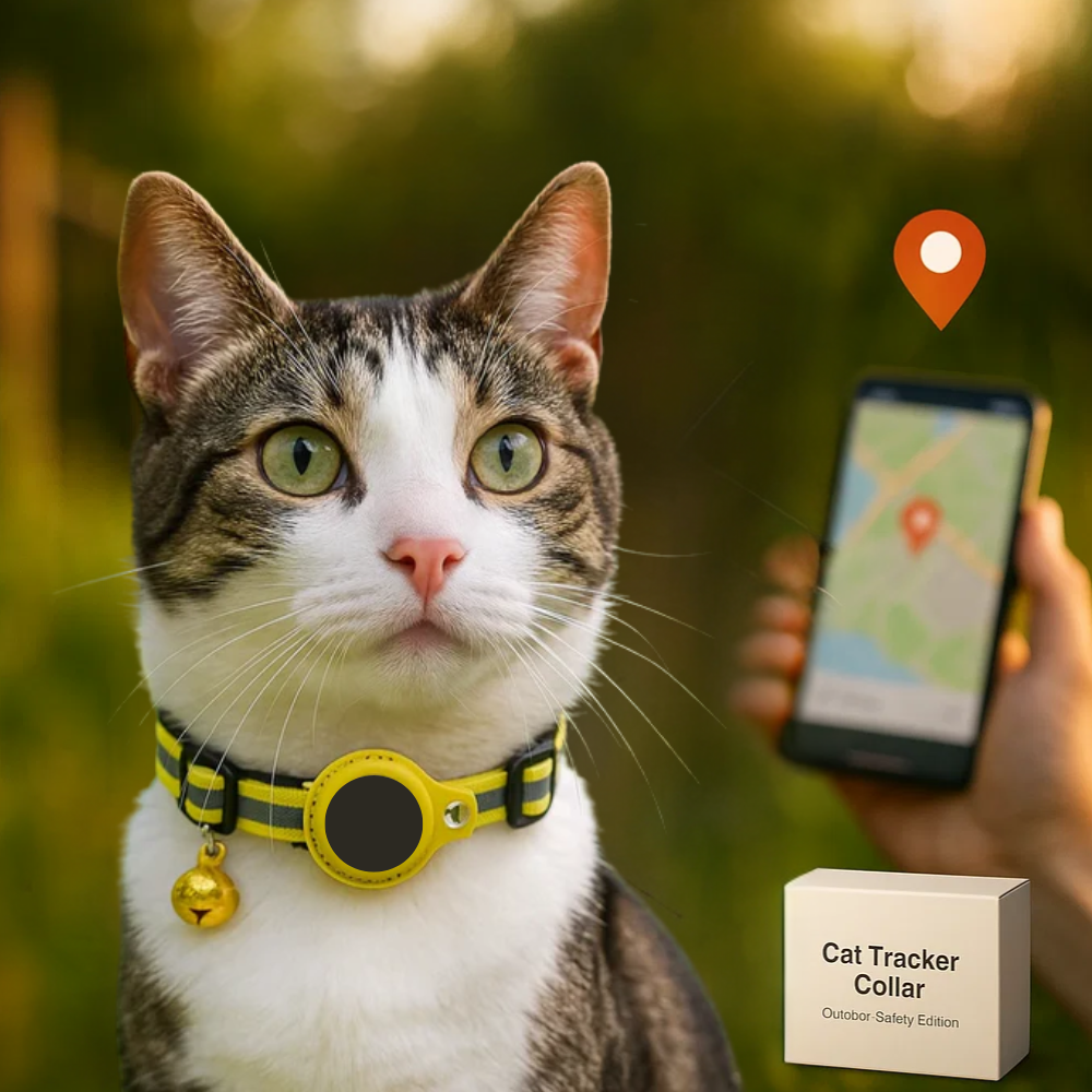 Frendorf | Katzen GPS Tracker Halsband | Schnellverschluss, reflektierendes Design & strapazierfähig für Outdoor-Sicherheitsabenteuer