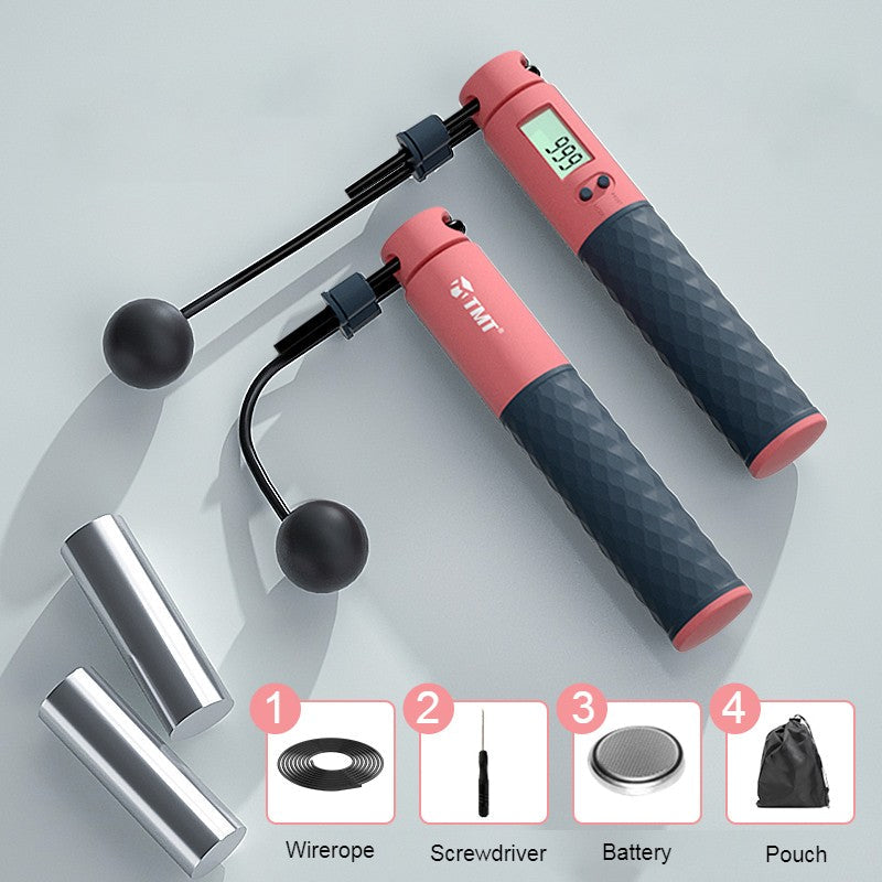 Frendorf | 2-in-1 Beschwerte Smart Digital Springseil mit Doppel-Seil-Konfiguration, für einfaches Ganzkörpertraining