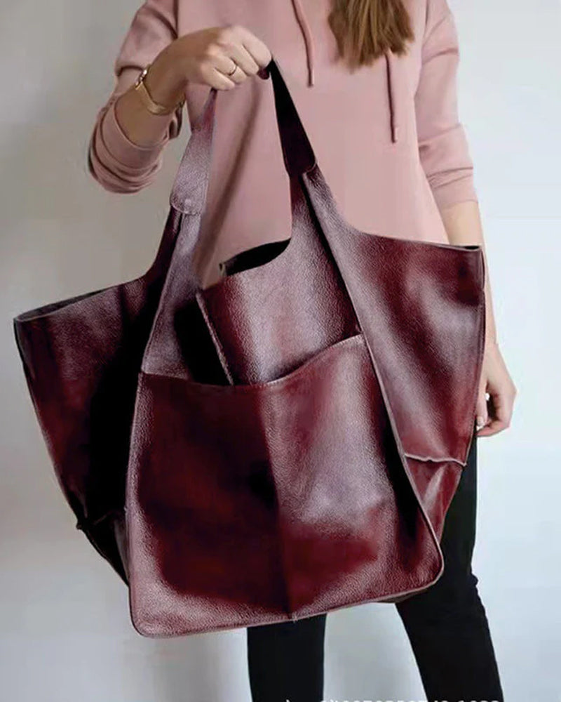 Frendorf | Chic & Nachhaltige Ledertasche mit Großer Kapazität - Elegante, Vielseitige Damenhandtasche