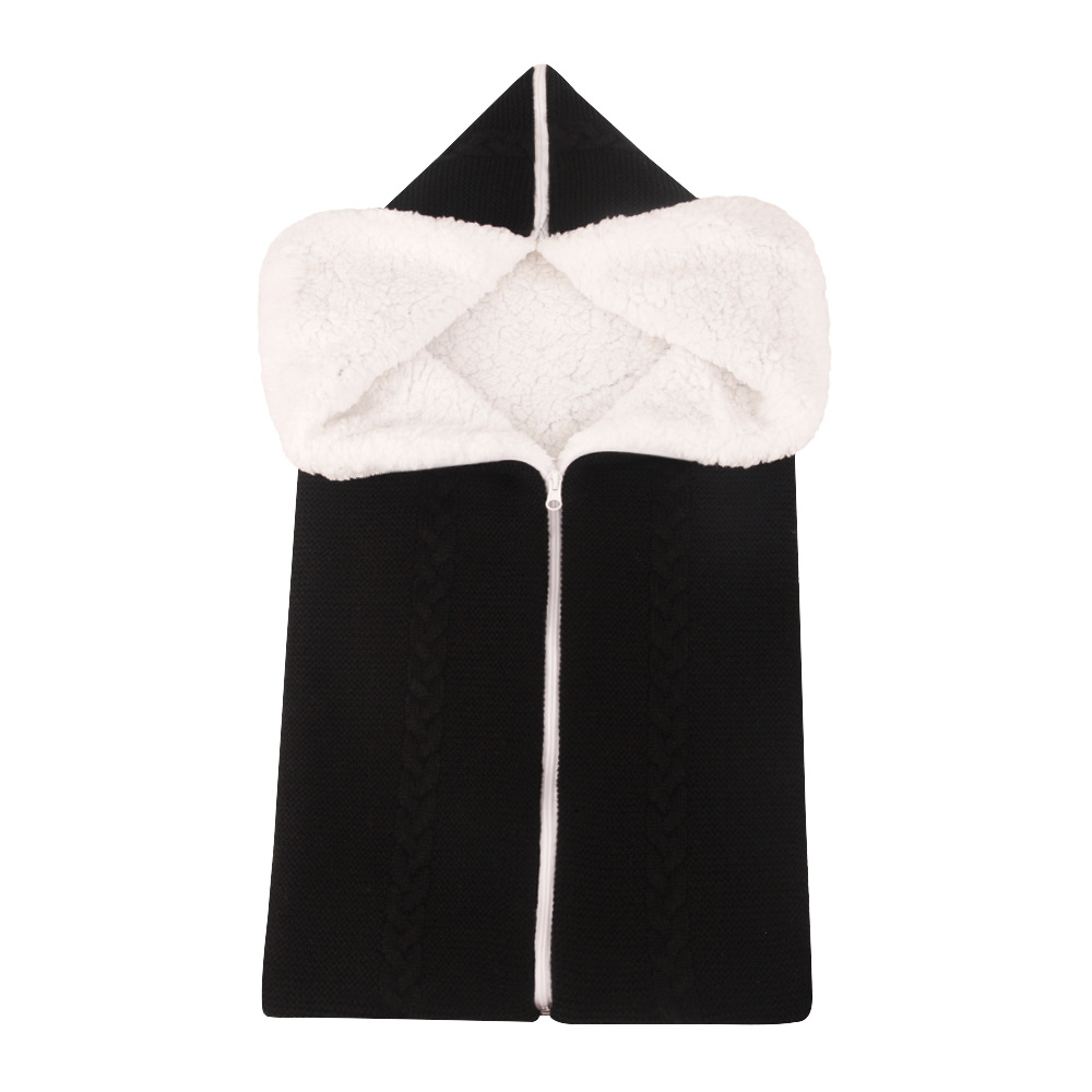 Frendorf | Baby Schlafsack mit Kapuze – Weicher und Warmer Strick-Schlafsack