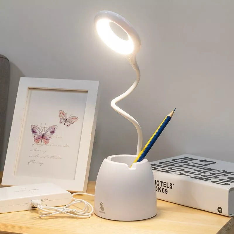 Frendorf | FlexiBeam Biegbares LED Schreibtischlampe | Verstellbar | Augenschonend | Perfektes Licht für Arbeiten & Lernen