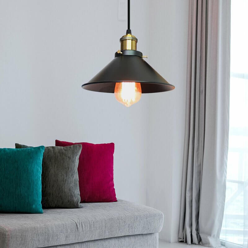 Frendorf | BrassLoom Kegelförmige Pendelleuchte aus Messing | Modernes Design | Esszimmer & Küche | Elegantes Ambiente