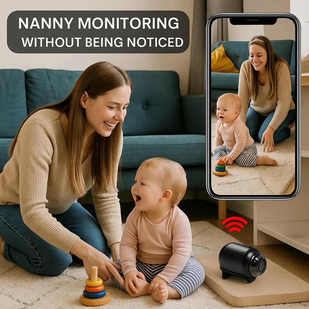 Frendorf | Mini WLAN versteckte Kamera und Audio - Winzige Überwachungs-Mini-Spionkameras Drahtlose Nanny-Überwachung