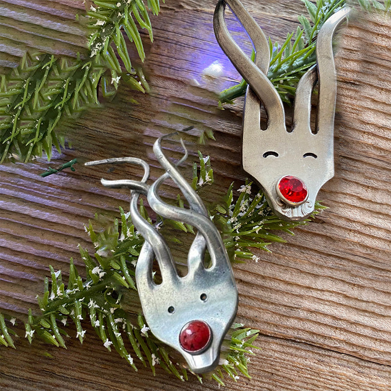 Frendorf | Lustiges Gabel-Rentier Ornament