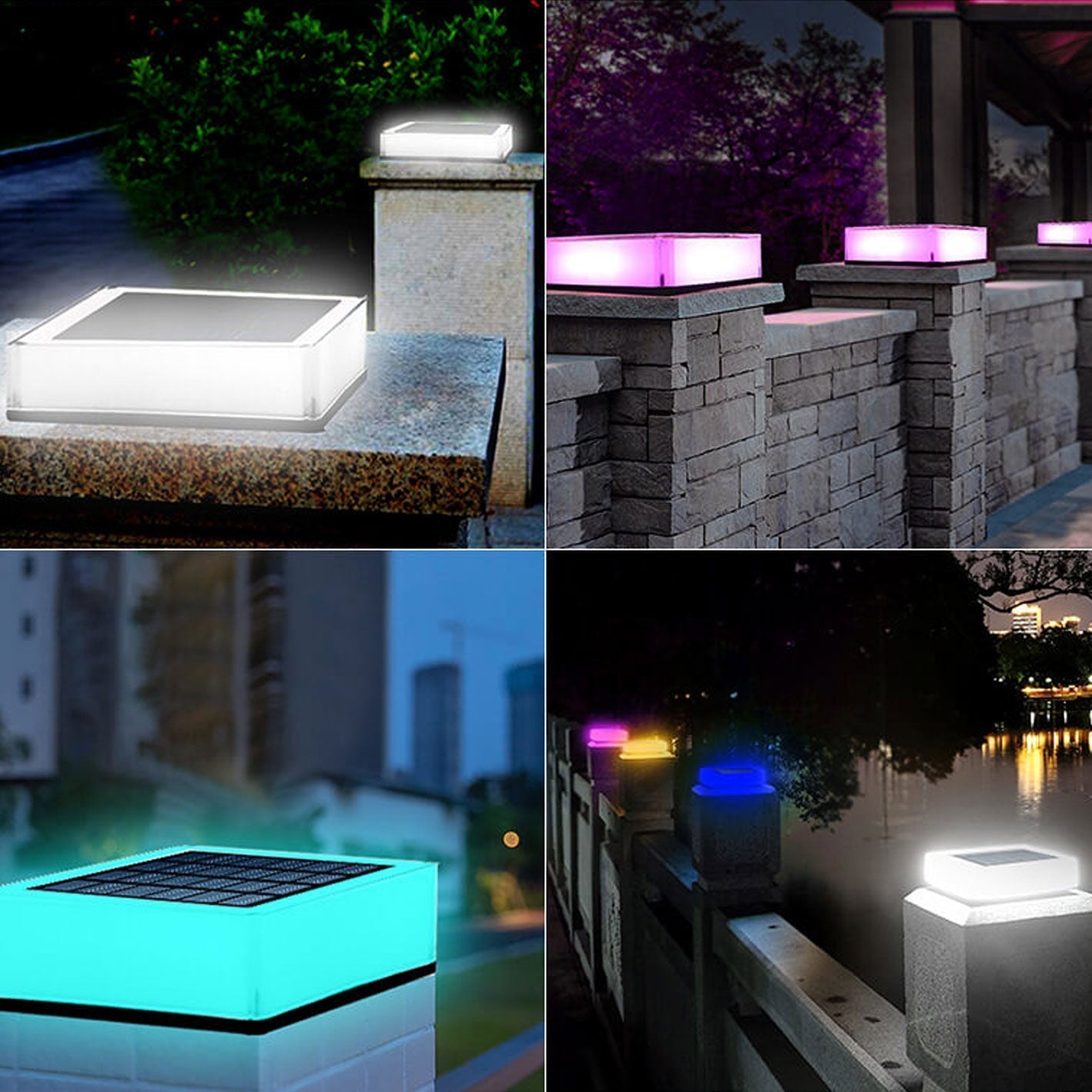 Frendorf | SolarAura RGB Solarleuchte für Außenbereiche | Moderne Gartenbeleuchtung | RGB & Warmweiß | Umweltschonend
