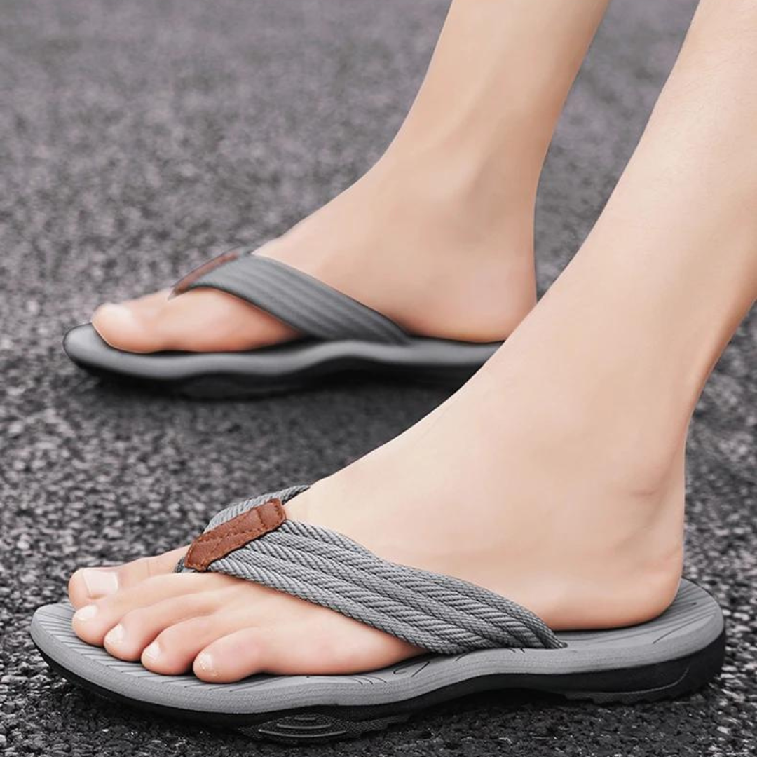 Frendorf | Komfortable Herren Orthopädische Slipper, unterstützend und bequem