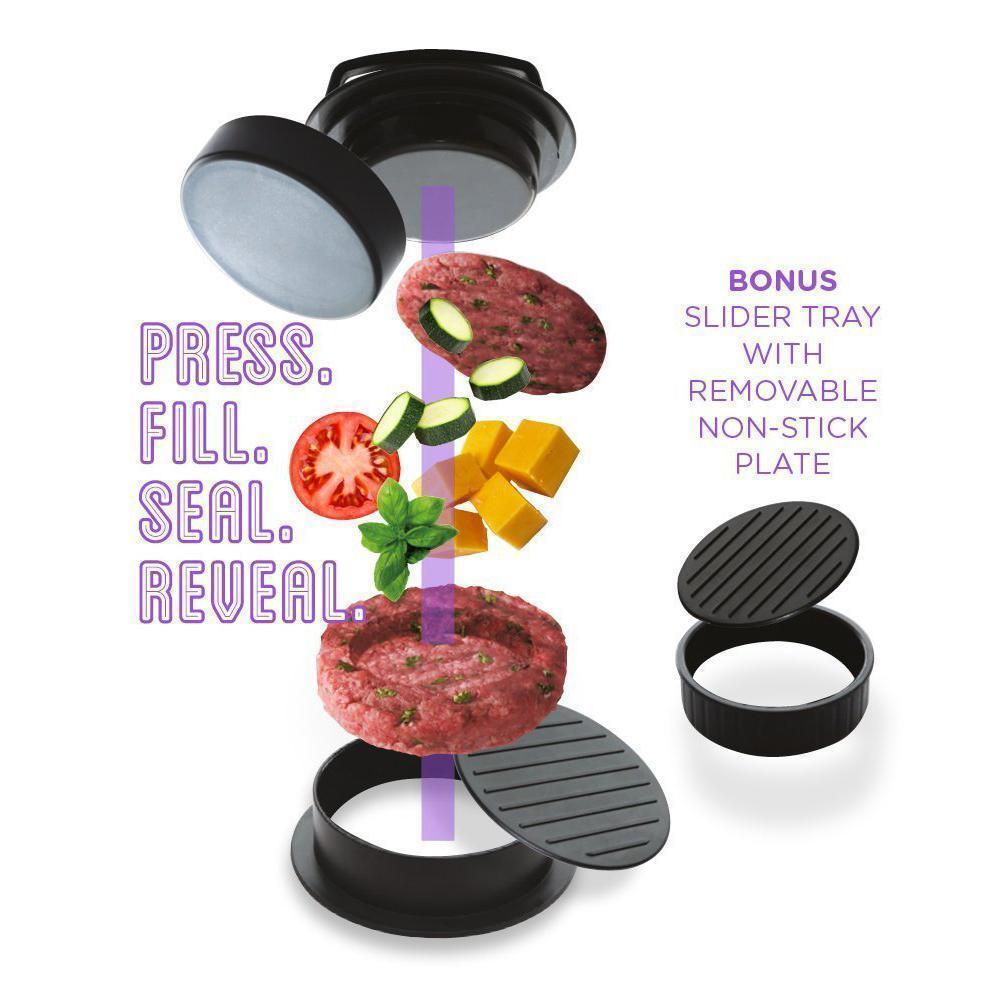 Frendorf | 🍔3 in 1 Gefüllte Hamburger Presse Patty Maker