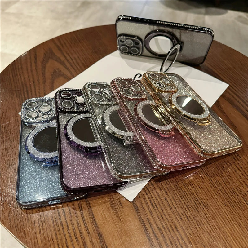 Frendorf | Diamond Glitter iPhone Magsafe Clear Case