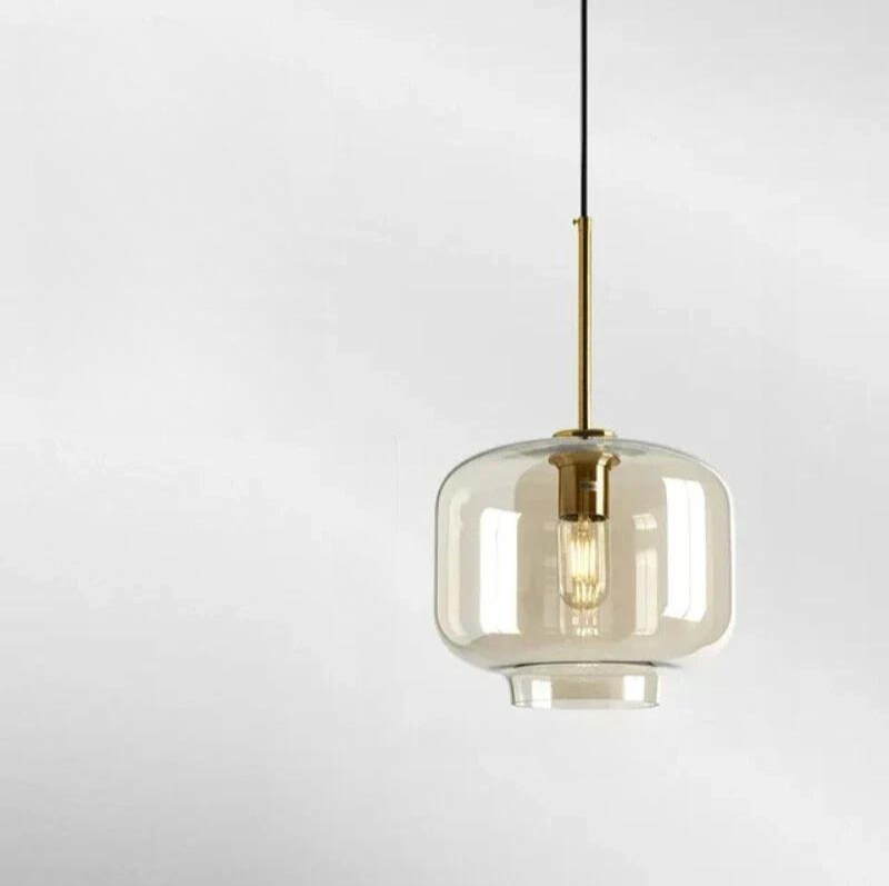 NordicGlas - Moderne Skandinavische Glas Hängeleuchte für Esszimmer und Wohnzimmer