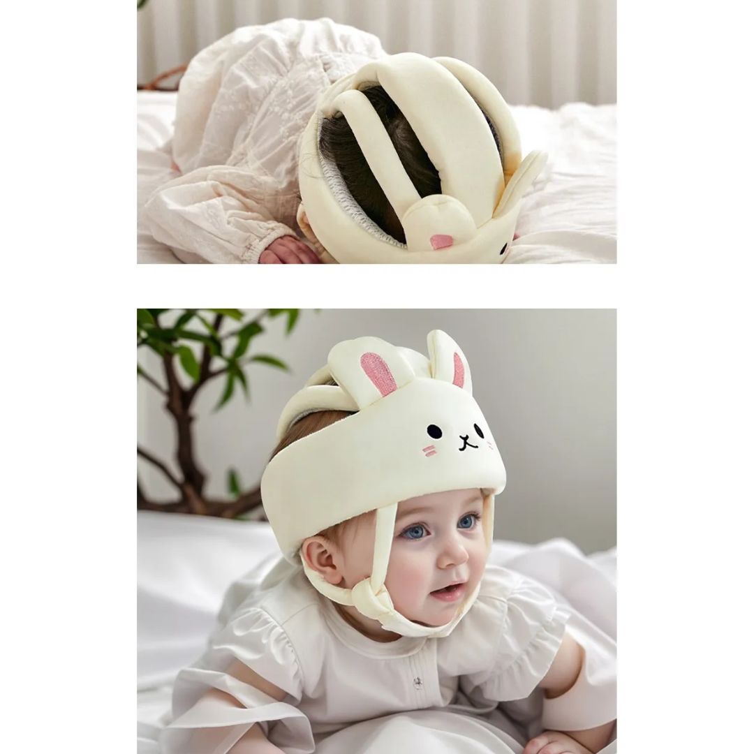 Frendorf | Baby Schutzhelm mit Tiermotiv – Weicher Kopfschutz für Kleinkinder