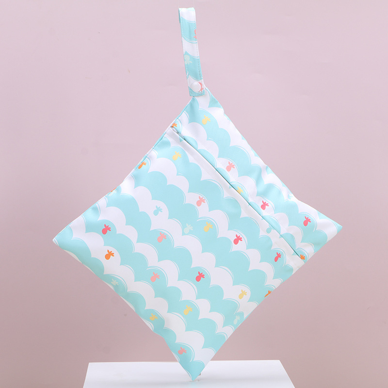 Frendorf | Wasserdichte Windeltasche mit Reißverschluss – Wetbag für Kinderwagen