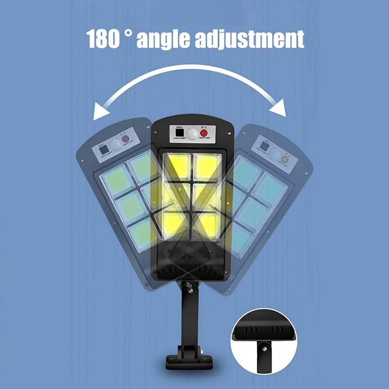 200W Außen-Solar-LED-Lampe mit Fernbedienung, Bewegungs- und Dämmerungssensor