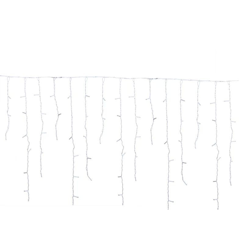 Quntis 50m (164FT) Outdoor Wasserdichte LED Weihnachtsvorhanglichter – 36V Niederspannungs-Festival-Eiszapfenlichter für Event- und Feiertagsdekoration