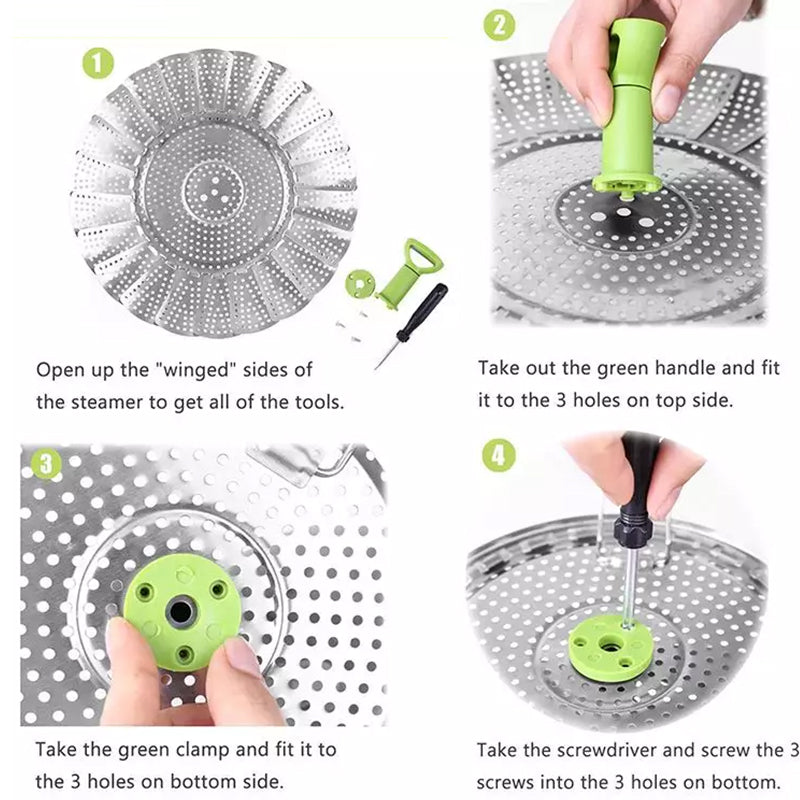 Frendorf | Blumenförmiger Stahlfalt-Dampfer